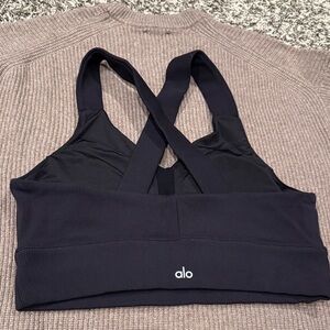 ALO Yoga Black Crisscross Sports Bra